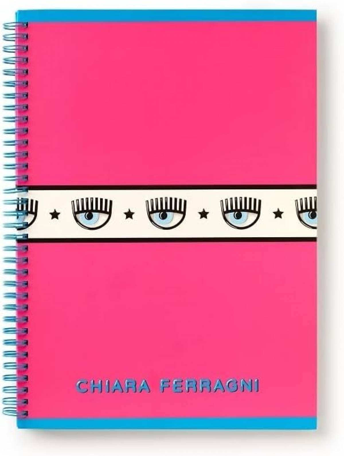 Caiet spira Chiara Ferragni A5 D 42 file hartie FSC 80gr coperta 150gr neon siclam simplu